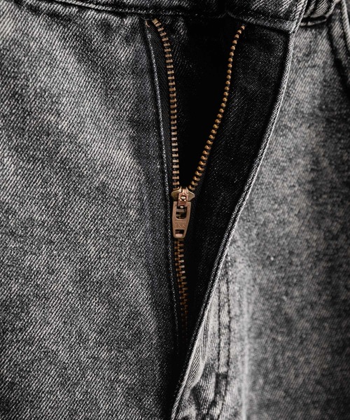 Rocky Monroe(ロッキーモンロー)の「ヴィンテージライク ルーズシルエットバギーカーブデニムパンツ(デニムパンツ・メンズ・ブラック/ワンウォッシュ/ライトブラック/ケミカルウォッシュ/インディゴブルー・M/L/XL)」の18枚目の写真