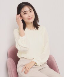 【入卒／手洗い可】プリーツブラウス