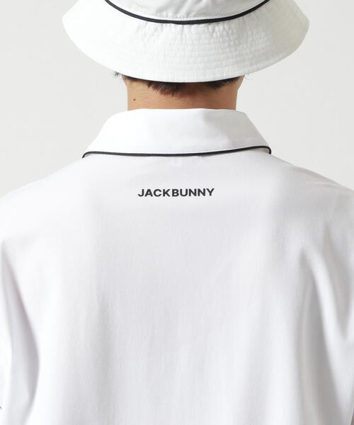 Jack Bunny!!(ジャックバニー)の「【Jack Bunny!!】DRYCUBE TECH 超速乾長袖ポロシャツ(ポロシャツ・メンズ・ホワイト/ブラック・LARGE/X-LARGE)」の14枚目の写真