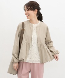 Honeys（ハニーズ）の「【非フッ素撥水加工】裾バルーンブルゾン（ブルゾン）」