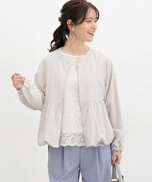 Honeys（ハニーズ）の「【非フッ素撥水加工】裾バルーンブルゾン（ブルゾン）」