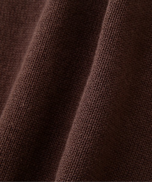 MHL.(エムエイチエル)の「DENSE ECO PLATED COTTON(ニット/セーター・メンズ・ダークブラウン/ネイビー・MEDIUM/LARGE)」の6枚目の写真