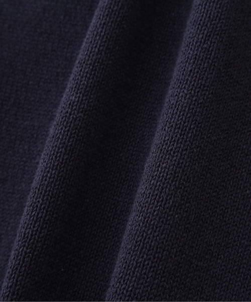 MHL.(エムエイチエル)の「DENSE ECO PLATED COTTON(ニット/セーター・メンズ・ダークブラウン/ネイビー・MEDIUM/LARGE)」の10枚目の写真