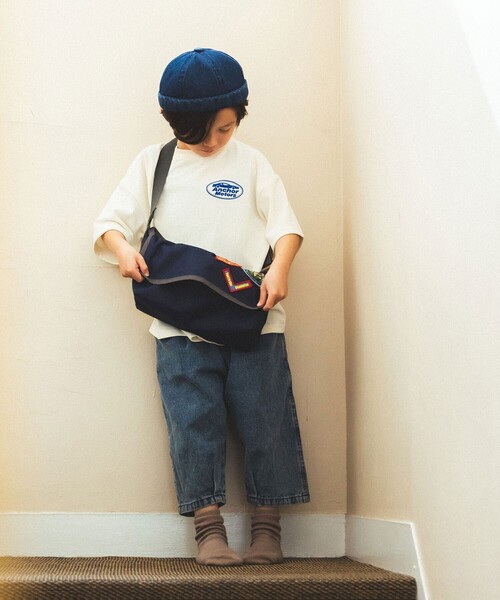 BEAMS mini(ビームスミニ)の「【7/2再値下げ】【COLLABORATION】最強王図鑑 / ショルダーバッグ 2026SS お出かけ 旅行 公園(ショルダーバッグ・キッズ・ネイビー・ONE SIZE)」の4枚目の写真