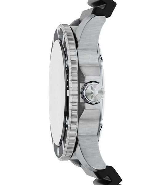 EMPORIO ARMANI(エンポリオアルマーニ)の「エンポリオ・アルマーニ 腕時計 メンズ アナログ シリコン AR11788(アナログ腕時計・メンズ・ブラック・FREE)」の4枚目の写真