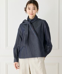 LE SOUK（ルスーク）の「ハイネックボウタイ付きブラウス（シャツ/ブラウス）」