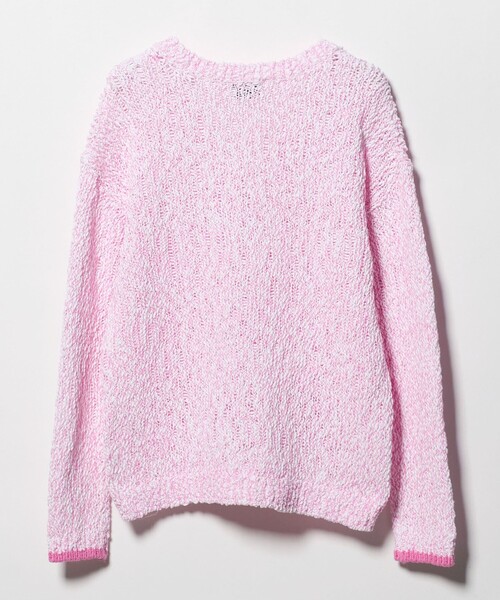 UNITED ARROWS（ユナイテッドアローズ）の「カラーミックス Vネックニット（ニット/セーター・レディース・オフホワイト/ダークブラウン/ライトピンク・FREE）」の19枚目の写真