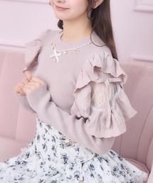 ビジュー ネックレス ニット/セーター」に該当するファッション通販