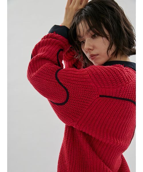 emmi（エミ）の「【HEART】 ハート刺繍ベーシックシャツ（シャツ/ブラウス・レディース・ブルー/ネイビー/ホワイト・F）」の7枚目の写真