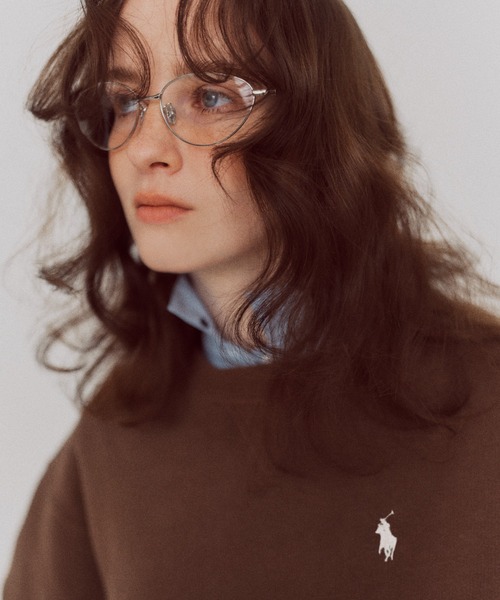 emmi（エミ）の「【HEART】 ハート刺繍ベーシックシャツ（シャツ/ブラウス・レディース・ブルー/ネイビー/ホワイト・F）」の13枚目の写真