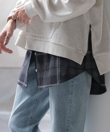 締め付けゼロ チェック柄つけ裾