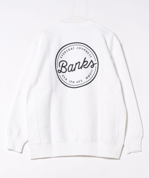 BANKS(バンクス)の「SS TEE/BANKS JOURNAL(バンクスジャーナル)ブランドロゴ クルーネック スウェット(スウェット・メンズ・ホワイト・X-LARGE)」の2枚目の写真