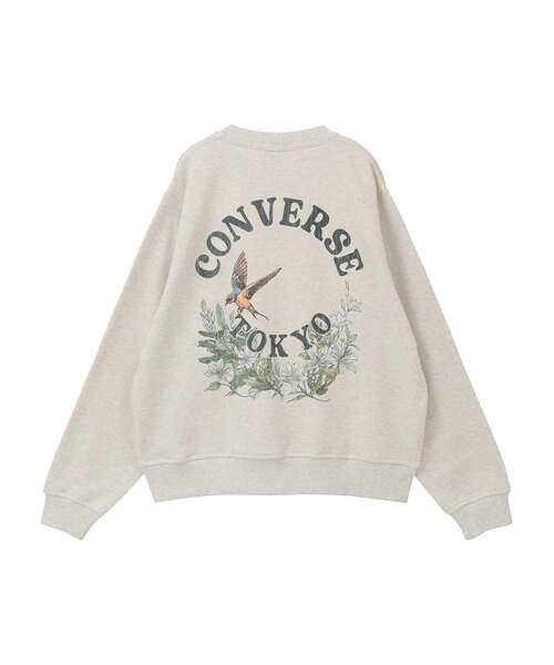CONVERSE TOKYO(コンバーストウキョウ)の「BACK FLOWER LOGO SWEAT(スウェット・レディース・ブルーグリーン/ブラック/グレー・MEDIUM/SMALL)」の10枚目の写真