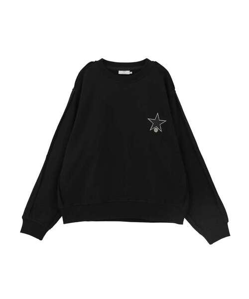 CONVERSE TOKYO(コンバーストウキョウ)の「BACK FLOWER LOGO SWEAT(スウェット・レディース・ブルーグリーン/ブラック/グレー・MEDIUM/SMALL)」の11枚目の写真