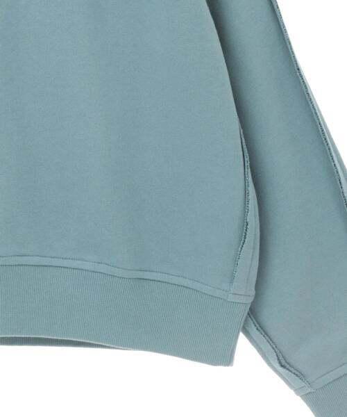 CONVERSE TOKYO(コンバーストウキョウ)の「BACK FLOWER LOGO SWEAT(スウェット・レディース・ブルーグリーン/ブラック/グレー・MEDIUM/SMALL)」の15枚目の写真