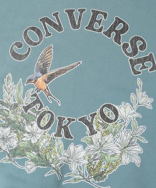 CONVERSE TOKYO(コンバーストウキョウ)の「BACK FLOWER LOGO SWEAT(スウェット・レディース・ブルーグリーン/ブラック/グレー・MEDIUM/SMALL)」の19枚目の写真