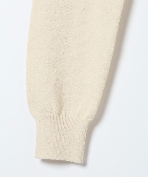 JEANASIS（ジーナシス）の「12Gカバーリングボタンポロニット/658872（ポロシャツ・レディース・アイボリー/ベビーピンク/ホワイト/ネイビー・FREE）」の10枚目の写真