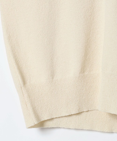 JEANASIS（ジーナシス）の「12Gカバーリングボタンポロニット/658872（ポロシャツ・レディース・アイボリー/ベビーピンク/ホワイト/ネイビー・FREE）」の11枚目の写真