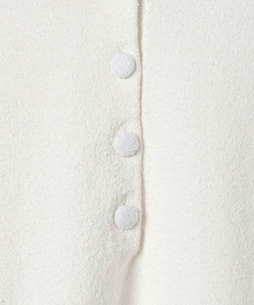 JEANASIS（ジーナシス）の「12Gカバーリングボタンポロニット/658872（ポロシャツ・レディース・アイボリー/ベビーピンク/ホワイト/ネイビー・FREE）」の15枚目の写真