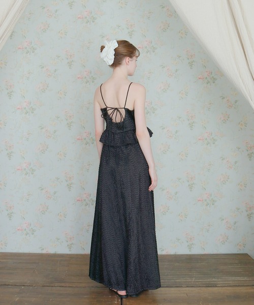 mic by Olu.(ミックバイオルドット)の「サテンパフィーワンピース(ワンピース・レディース・ブラック/ホワイト/ピンク・SMALL/MEDIUM)」の3枚目の写真