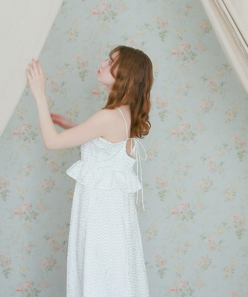 mic by Olu.(ミックバイオルドット)の「サテンパフィーワンピース(ワンピース・レディース・ブラック/ホワイト/ピンク・SMALL/MEDIUM)」の5枚目の写真