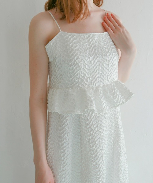 mic by Olu.(ミックバイオルドット)の「サテンパフィーワンピース(ワンピース・レディース・ブラック/ホワイト/ピンク・SMALL/MEDIUM)」の10枚目の写真