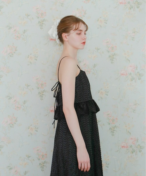 mic by Olu.(ミックバイオルドット)の「サテンパフィーワンピース(ワンピース・レディース・ブラック/ホワイト/ピンク・SMALL/MEDIUM)」の14枚目の写真