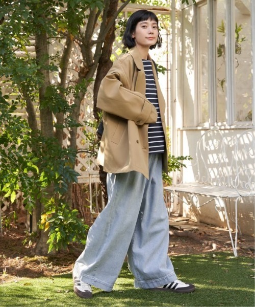 LBC(エルビーシー)の「袖取り外しミドルコート(ピーコート・レディース・ベージュ/チャコール・L/M)」の19枚目の写真