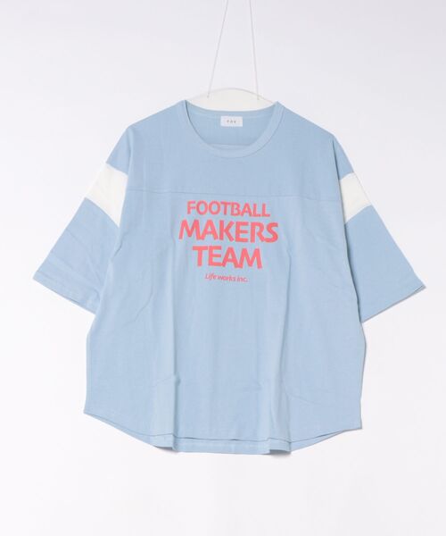 FOV(フォブ)の「FOV/フォブ MAKERS Tシャツ(Tシャツ/カットソー・レディース・ホワイト/サックスブルー/ブラック・F)」の3枚目の写真