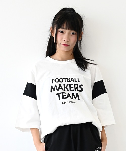 FOV(フォブ)の「FOV/フォブ MAKERS Tシャツ(Tシャツ/カットソー・レディース・ホワイト/サックスブルー/ブラック・F)」の1枚目の写真