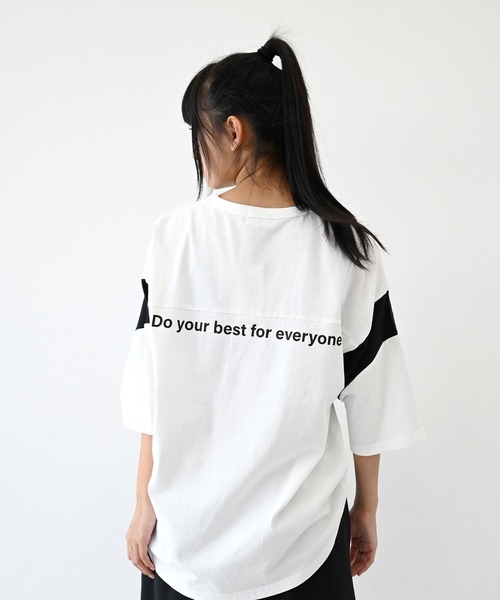 FOV(フォブ)の「FOV/フォブ MAKERS Tシャツ(Tシャツ/カットソー・レディース・ホワイト/サックスブルー/ブラック・F)」の7枚目の写真
