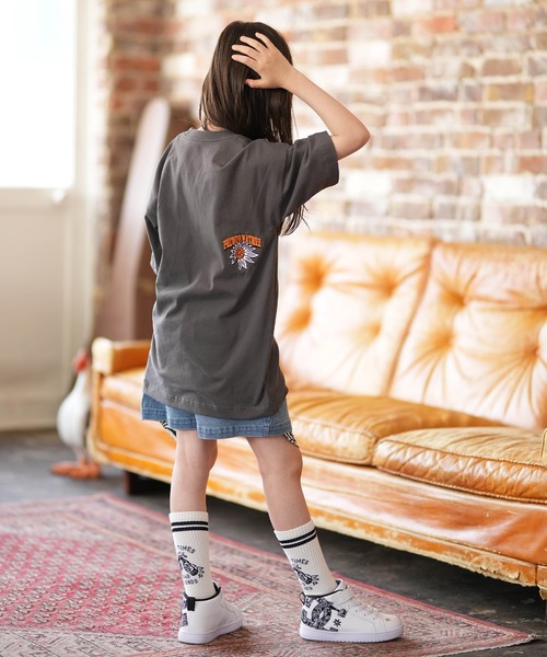 ELEMENT（エレメント）の「ELEMENT/エレメント FLOWER SS G キッズ 半袖Tシャツ BG025P06（Tシャツ/カットソー・キッズ・チャコールグレー/ブルー・130cm/140cm/150cm）」の13枚目の写真