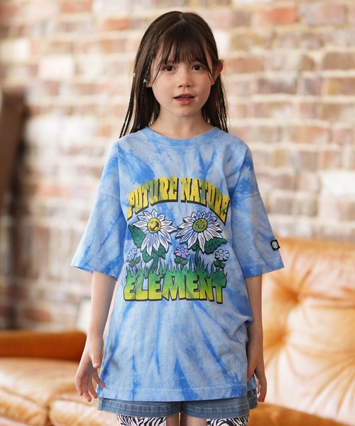 ELEMENT（エレメント）の「ELEMENT/エレメント FLOWER SS G キッズ 半袖Tシャツ BG025P06（Tシャツ/カットソー・キッズ・チャコールグレー/ブルー・130cm/140cm/150cm）」の11枚目の写真