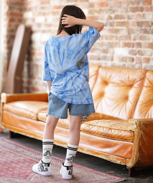 ELEMENT（エレメント）の「ELEMENT/エレメント FLOWER SS G キッズ 半袖Tシャツ BG025P06（Tシャツ/カットソー・キッズ・チャコールグレー/ブルー・130cm/140cm/150cm）」の8枚目の写真