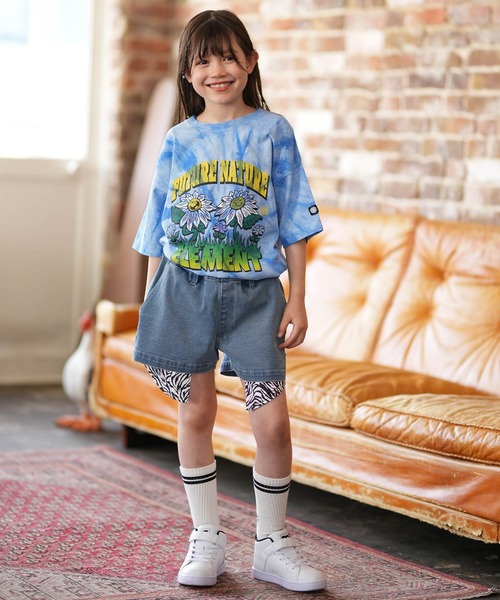 ELEMENT（エレメント）の「ELEMENT/エレメント FLOWER SS G キッズ 半袖Tシャツ BG025P06（Tシャツ/カットソー・キッズ・チャコールグレー/ブルー・130cm/140cm/150cm）」の7枚目の写真