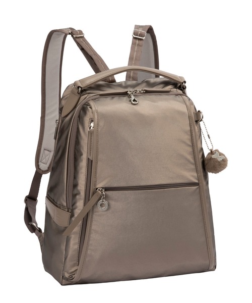 Kanana project（カナナプロジェクト）の「リュックサック PJ-18 14L A4サイズ 軽量 20124（バックパック/リュック・レディース・ブラック/ベージュ/グレー・FREE）」の3枚目の写真