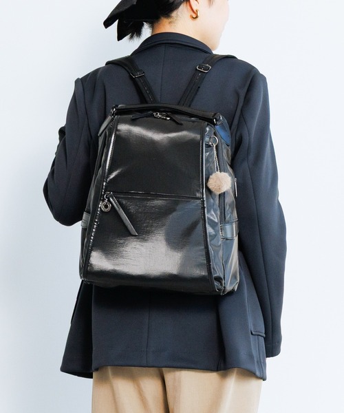 Kanana project（カナナプロジェクト）の「リュックサック PJ-18 14L A4サイズ 軽量 20124（バックパック/リュック・レディース・ブラック/ベージュ/グレー・FREE）」の2枚目の写真
