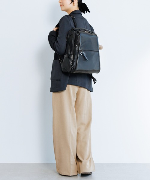 Kanana project（カナナプロジェクト）の「リュックサック PJ-18 14L A4サイズ 軽量 20124（バックパック/リュック・レディース・ブラック/ベージュ/グレー・FREE）」の4枚目の写真