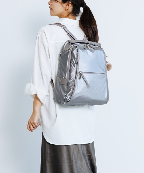 Kanana project（カナナプロジェクト）の「リュックサック PJ-18 14L A4サイズ 軽量 20124（バックパック/リュック・レディース・ブラック/ベージュ/グレー・FREE）」の8枚目の写真