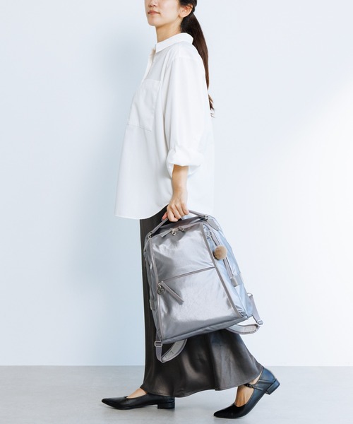 Kanana project（カナナプロジェクト）の「リュックサック PJ-18 14L A4サイズ 軽量 20124（バックパック/リュック・レディース・ブラック/ベージュ/グレー・FREE）」の9枚目の写真