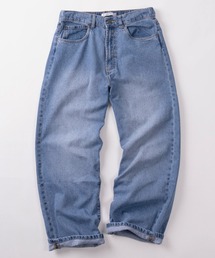 SlashDate（スラッシュデイト）の「【83】ヴィンテージウォッシュ ワイドシルエット デニムバギーパンツ【セットアップ可能】（デニムパンツ）」