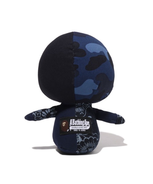 A BATHING APE（アベイシングエイプ）の「PATCHWORK BABY MILO PLUSH DOLL（フィギュア・メンズ・ネイビー・SMALL）」の4枚目の写真