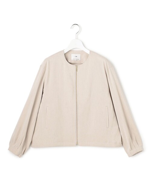 23区 S（ニジュウサンクチイサイサイズ）の「リネンレーヨンストレッチ ノーカラー ブルゾン（その他アウター・レディース・ベージュ系・30/32）」の9枚目の写真