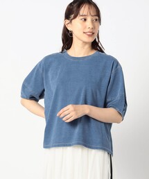 Grand PARK | インディゴ天竺 タックスリーブカットソー(その他トップス)