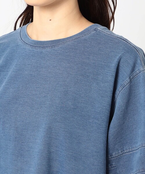 Grand PARK（グランドパーク）の「インディゴ天竺 タックスリーブカットソー（その他トップス・レディース・ブルー/ネイビー/ホワイト・FREE）」の8枚目の写真