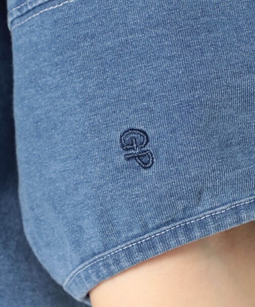 Grand PARK（グランドパーク）の「インディゴ天竺 タックスリーブカットソー（その他トップス・レディース・ブルー/ネイビー/ホワイト・FREE）」の12枚目の写真