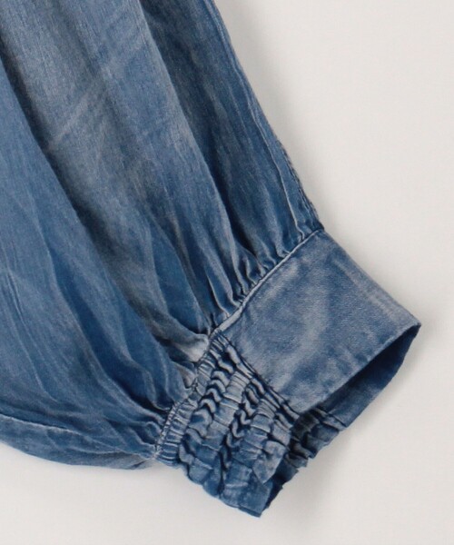 MICO COULIER（ミコクリエ）の「シアーデニムドルマンシャツ（シャツ/ブラウス・レディース・ライトブルー/インディゴブルー/グレー・38）」の16枚目の写真