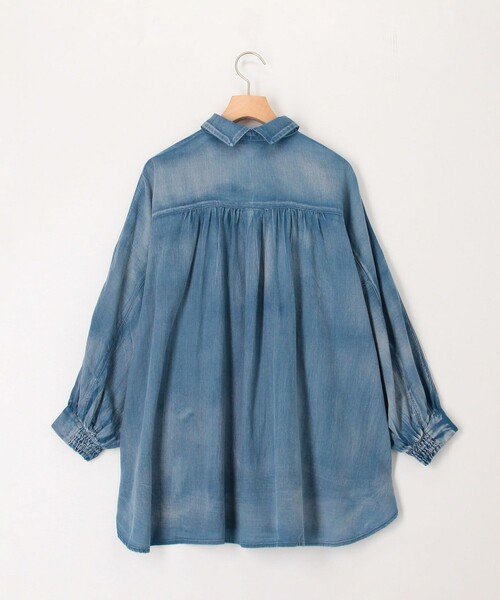 MICO COULIER（ミコクリエ）の「シアーデニムドルマンシャツ（シャツ/ブラウス・レディース・ライトブルー/インディゴブルー/グレー・38）」の18枚目の写真
