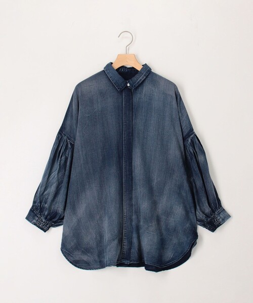 MICO COULIER（ミコクリエ）の「シアーデニムドルマンシャツ（シャツ/ブラウス・レディース・ライトブルー/インディゴブルー/グレー・38）」の20枚目の写真