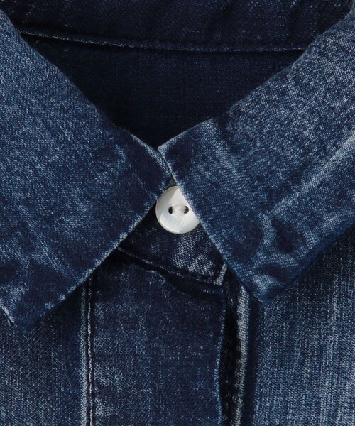 MICO COULIER（ミコクリエ）の「シアーデニムドルマンシャツ（シャツ/ブラウス・レディース・ライトブルー/インディゴブルー/グレー・38）」の22枚目の写真